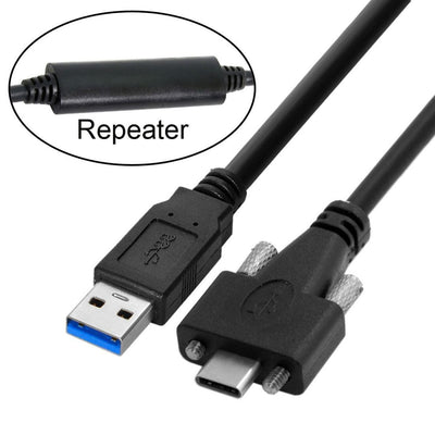 chenyang USB 3.0 auf USB C Dual Locking Connector Datenkabel mit Repeater Chipsatz für Industriekame