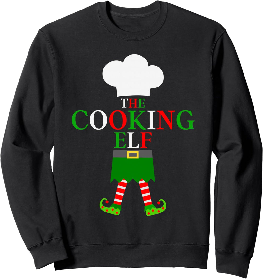 The Cooking Elf - Lustige passende Familiengruppe Weihnachten Sweatshirt