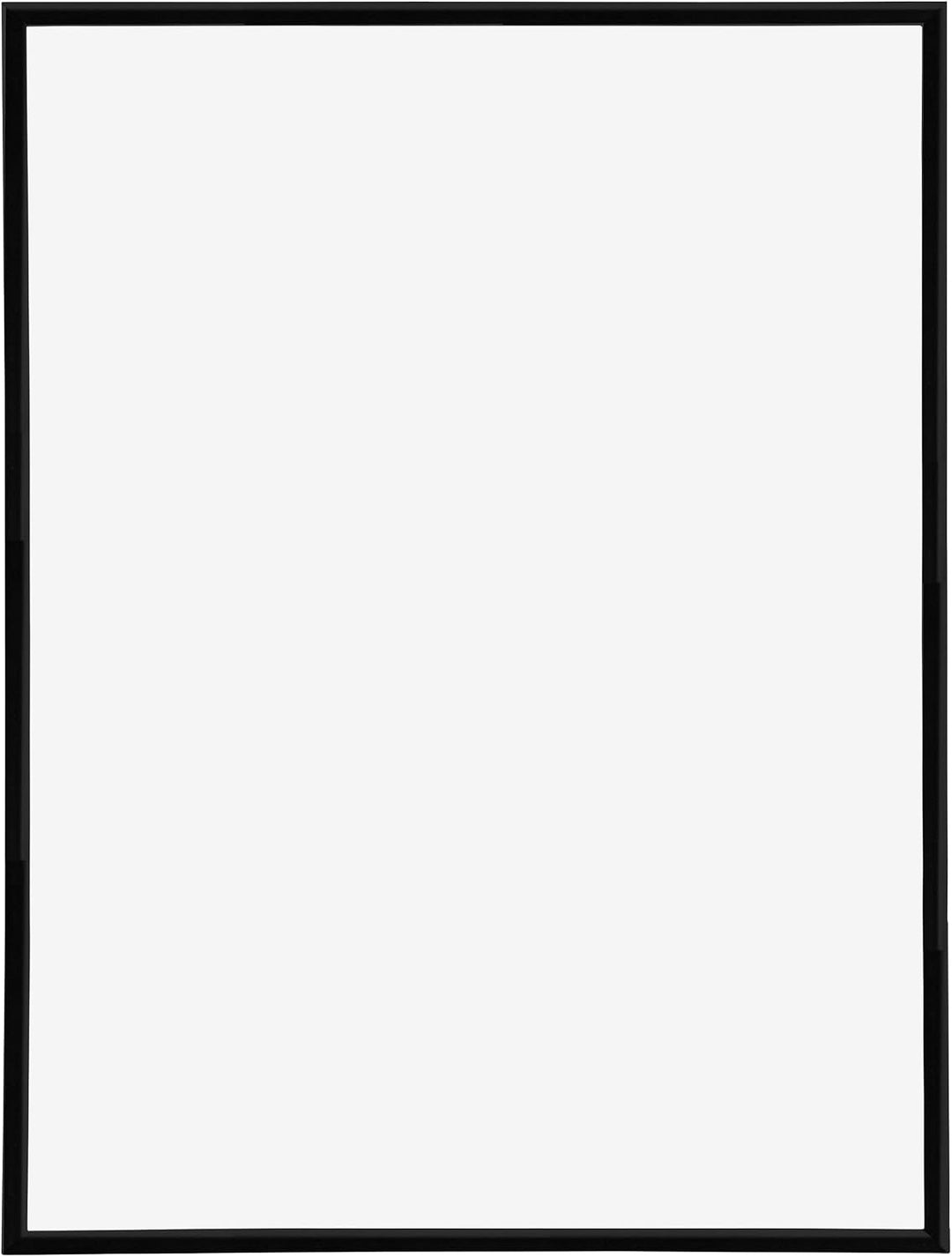 yd. Your Decoration - Bilderrahmen 75x100 cm - Schwarz Hochglanz - Bilderrahmen aus Kunststoff mit A
