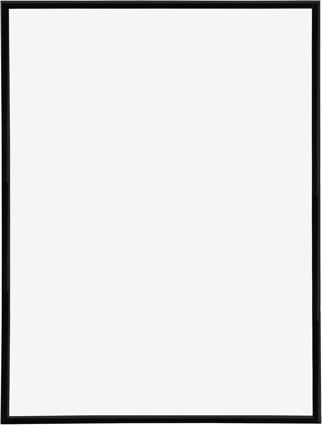 yd. Your Decoration - Bilderrahmen 75x100 cm - Schwarz Hochglanz - Bilderrahmen aus Kunststoff mit A