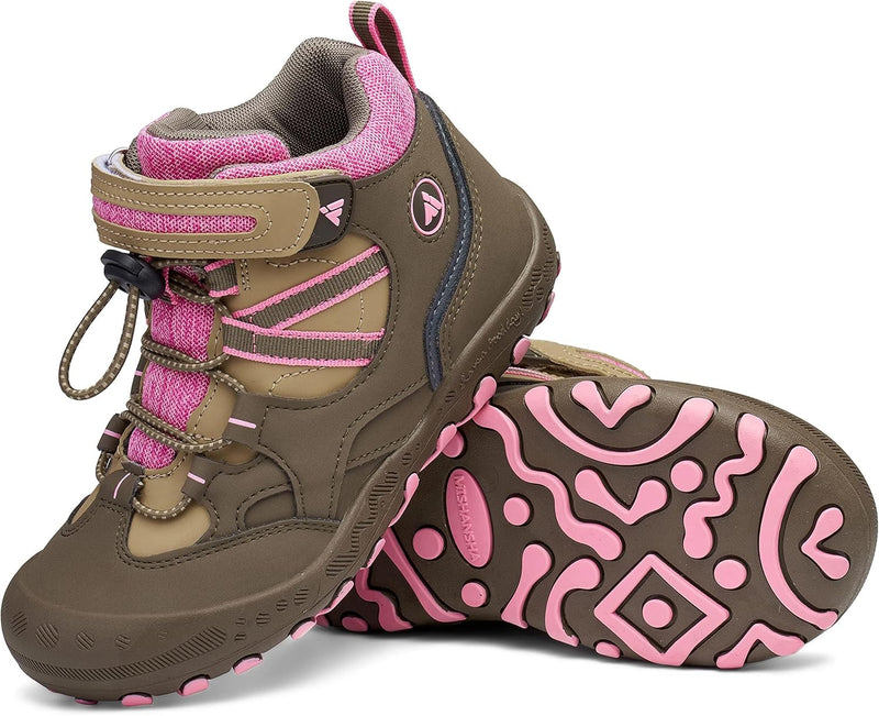 Mishansha Kinder Wanderschuhe Rutschfest Leicht Trekking Wanderstiefel für Jungen Mädchen Gr.24-38 B