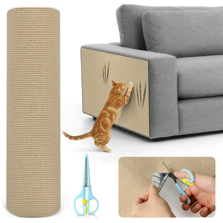Kratzmatte Katze Selbstklebend, Kratzschutz Sofa Katze, Kratzfolie Katzen Selbstklebend, Kratzfolie