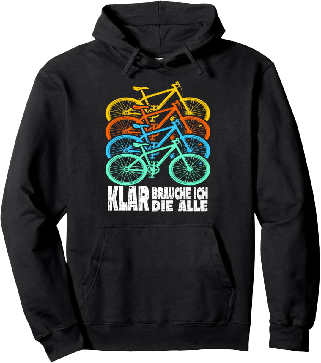 Fahrrad Mountainbike Radfahrer lustiger Spruch ebike Pullover Hoodie