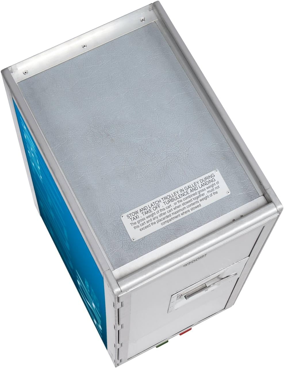 VanDeBord Flugzeugtrolley Kontinente Farbe Kontinente Blau, Rollen Original Rollen, Tür Glastür Blau