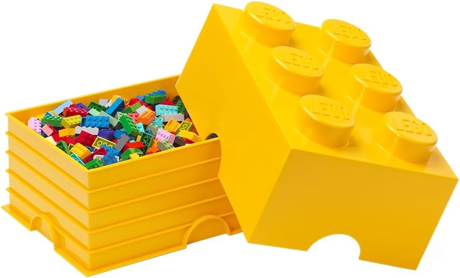 Room Copenhagen LEGO Storage Brick 6, Red (Gelb), Gelb
