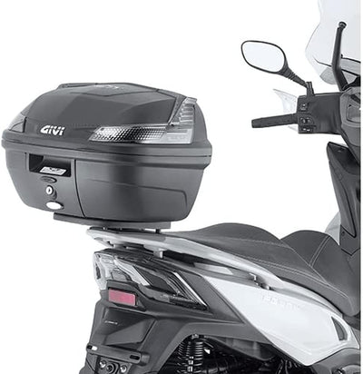 Givi B37NT Blade Tech Monolock Topcase mit Platte, Schwarz 37L Schwarz, 37L Schwarz