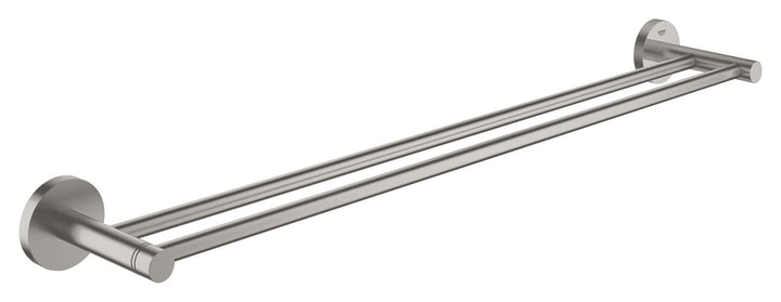 Grohe Essentials Doppel-Badetuchhalter, supersteel, 1 Stück, 40802DC1