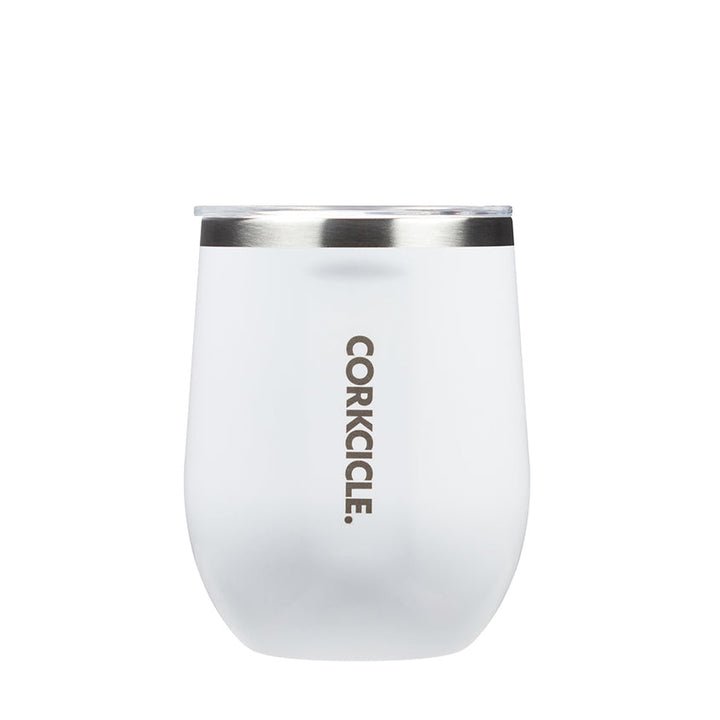 Corkcicle Isolierflasche, Edelstahl, Gloss White, 35,5 cl 355 ml Gloss White, 355 ml Gloss White