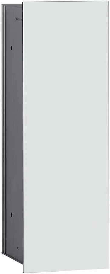 EMCO Asis 2.0 WC-Bürstengarnitur-Unterputz-Modul, platzsparender Stauraum aus hochwertigem Aluminium