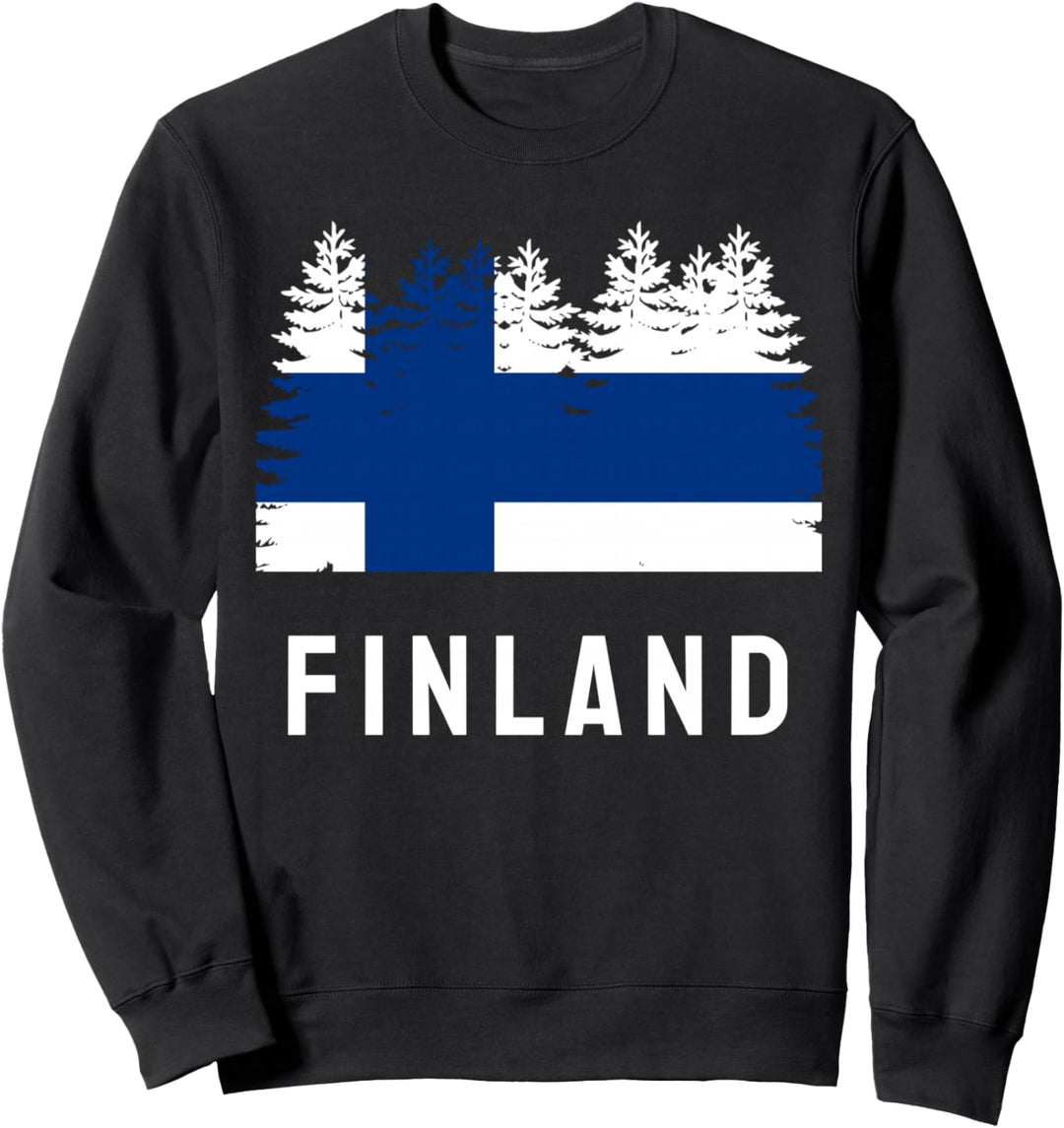 Finnische Waldflagge Finnland Sweatshirt