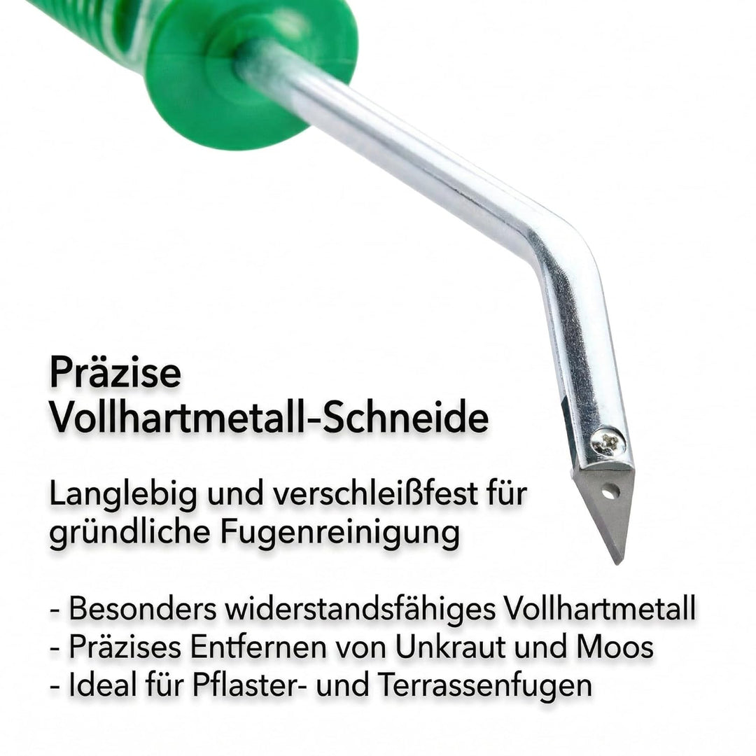 GIGANT Fugenkratzer Fugenreiniger Unkrautkratzer Schneide aus Vollhartmetall verschleissfest wendbar