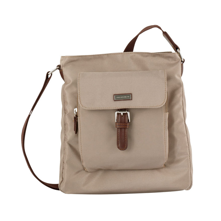 TOM TAILOR bags Rina Damen Hobo Bag Schultertasche 25 x 7 x 27,5 Taupe, 25 x 7 x 27,5 Taupe