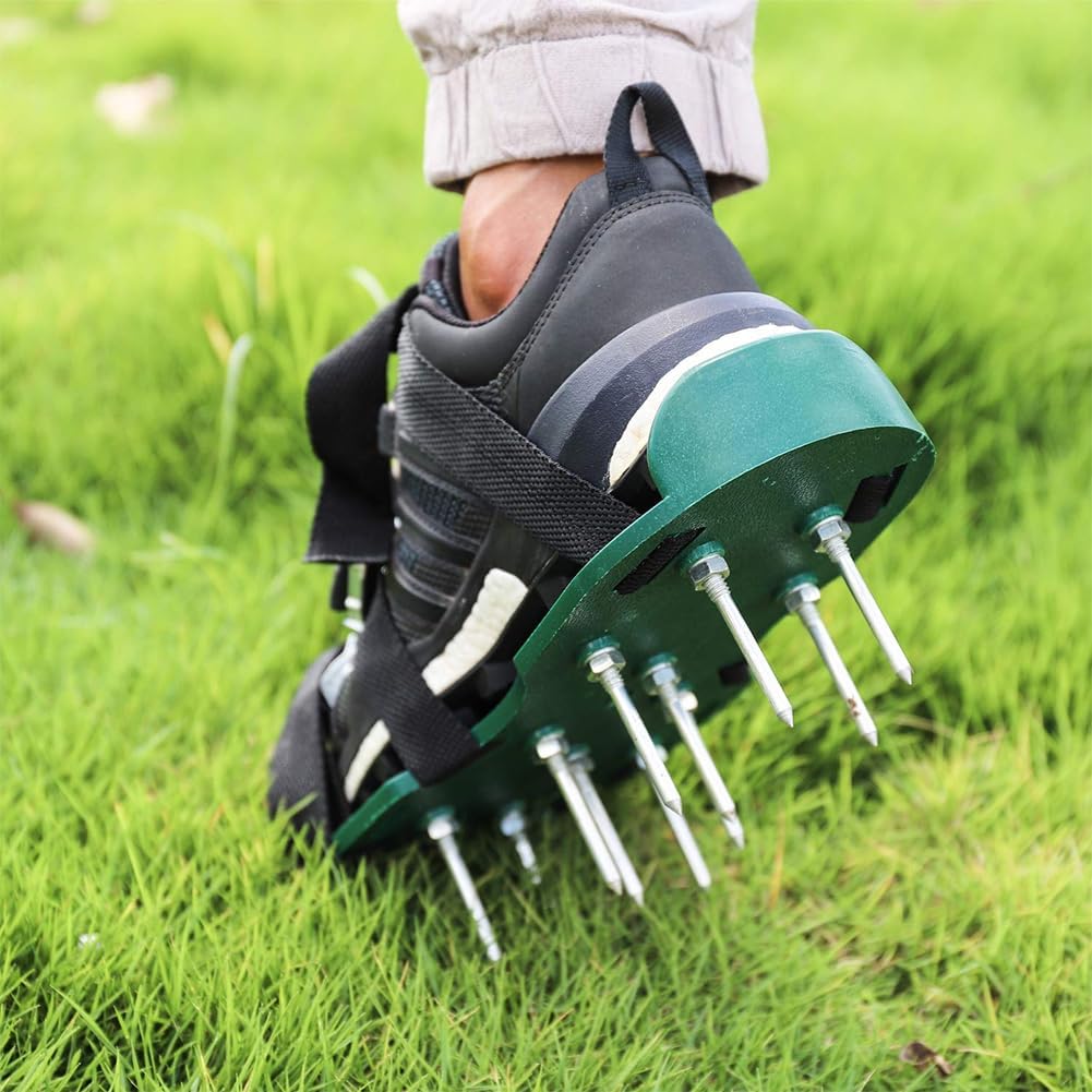 Rasenbelüfter Schuhe, Gartenschuhe, Rasen Nagelschuhe Universelle Belüftungssandalen für den Garten