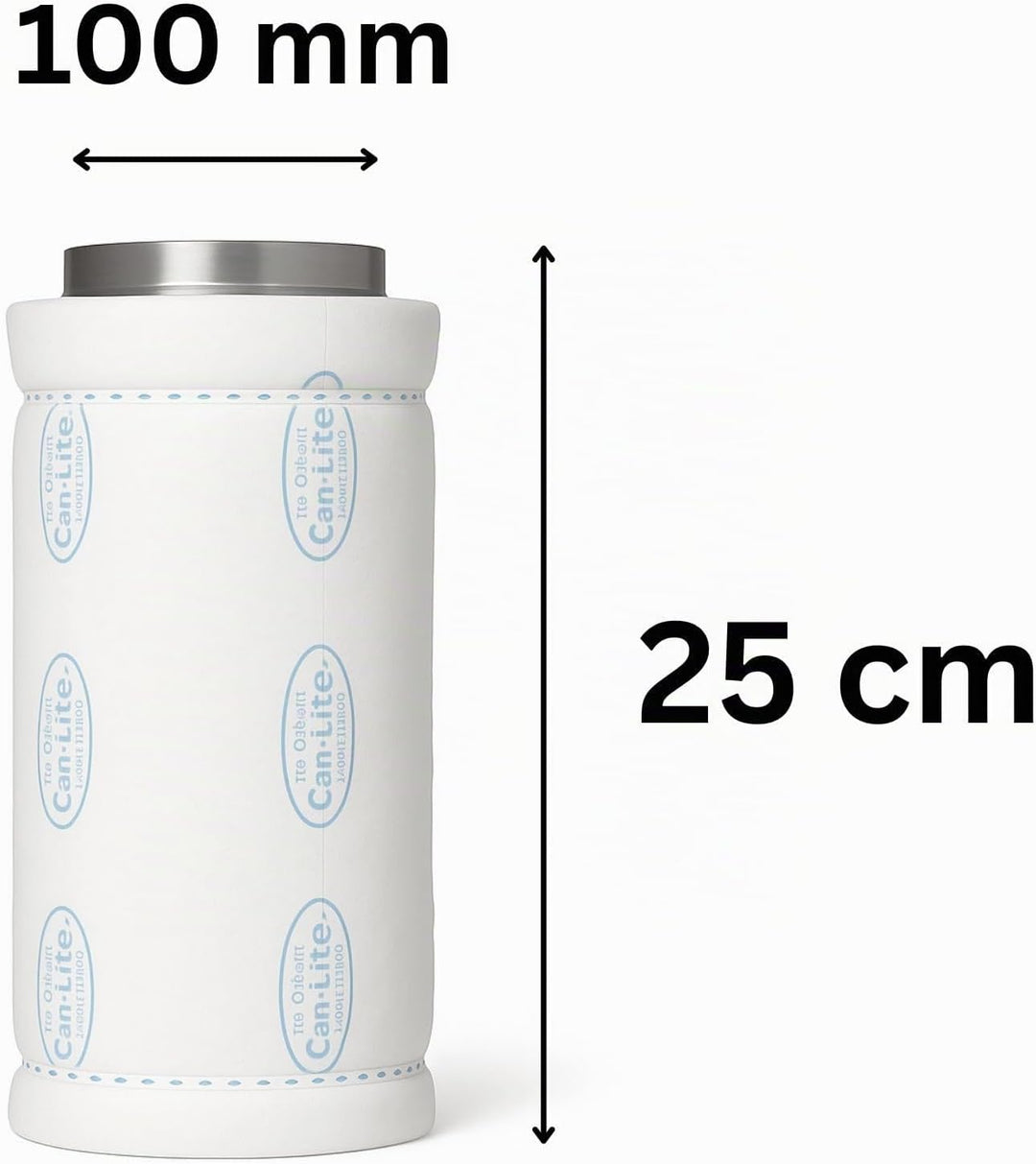 Can-Lite Aktivkohlefilter Grow 150 m³ - AKF Rohrlüfter Grow Anbau Indoor Belüftung Geruchsfilter Abl