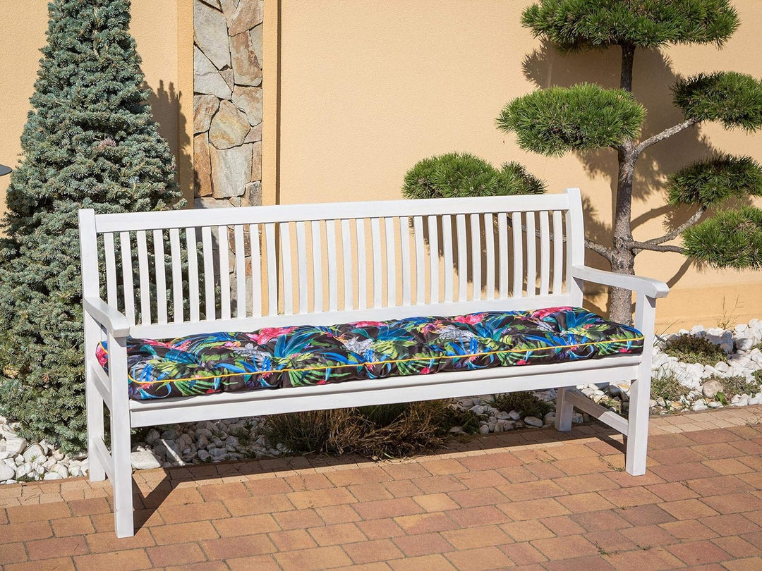 Bankauflage für Gartenbank, Polsterauflage, Sitzkissen, Bankkissen, Bankpolster mit 8 cm Dicke Polst