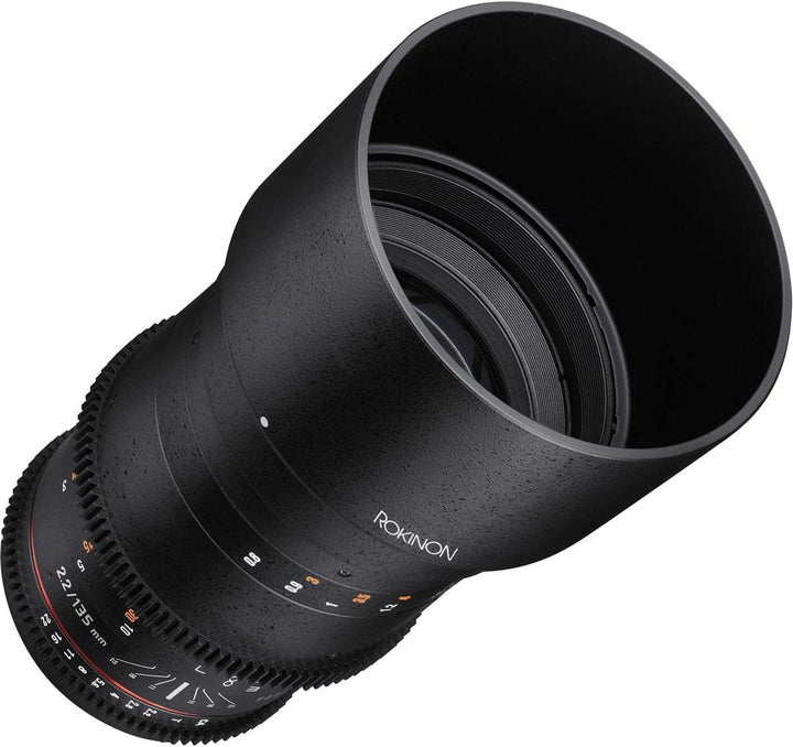 Rokinon Cine DS 135 mm T2.2 ED UMC Teleobjektiv für Canon EF Digital SLR Kameras, Canon