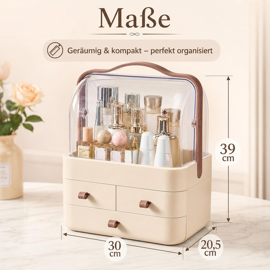 RMAN Make Up Kosmetik Organizer, Aufbewahrung Schmink Organizers Aufbewahrungsbox mit 3 Schubladen T