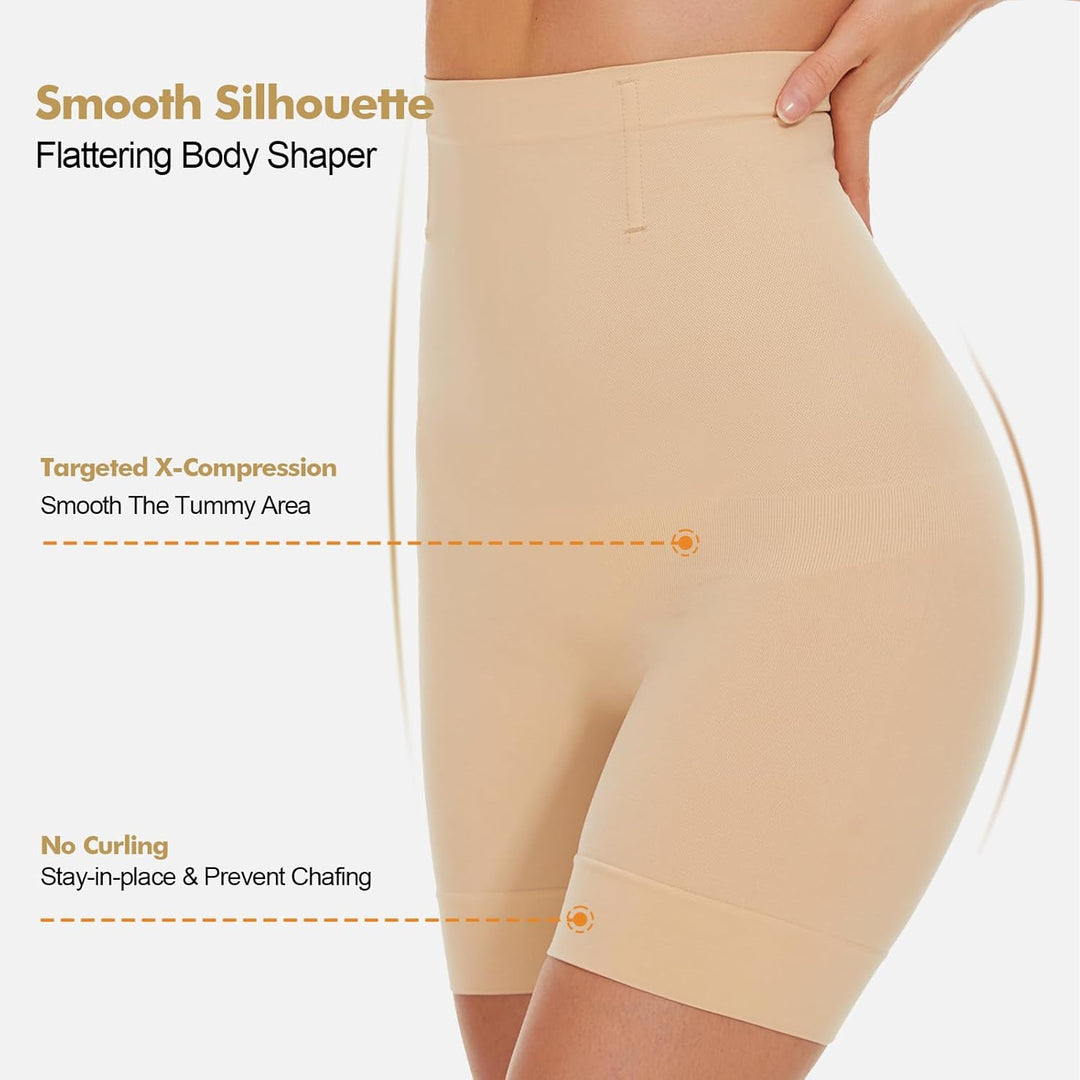 SIMIYA Bauchweg Unterhose Damen Shapewear Damen Hohe Taille Miederhose | Miederpants Mit Bein, Figur