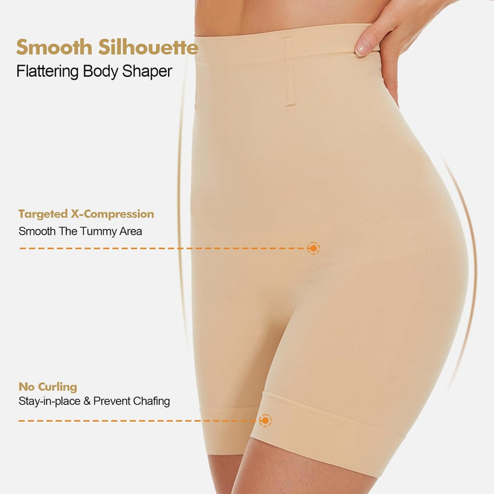 SIMIYA Bauchweg Unterhose Damen Shapewear Damen Hohe Taille Miederhose | Miederpants Mit Bein, Figur