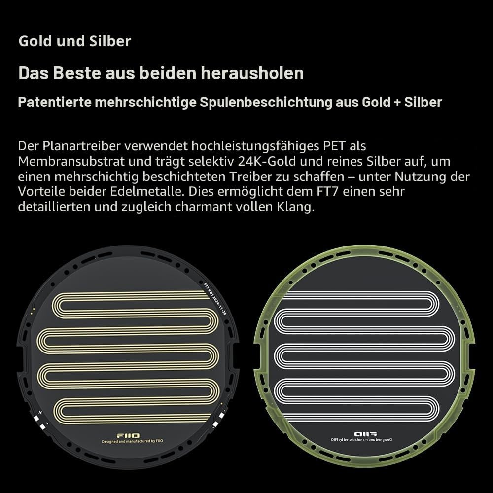 FiiO FT7 Flagship Over-Ear-Kopfhörer mit offener Rückseite