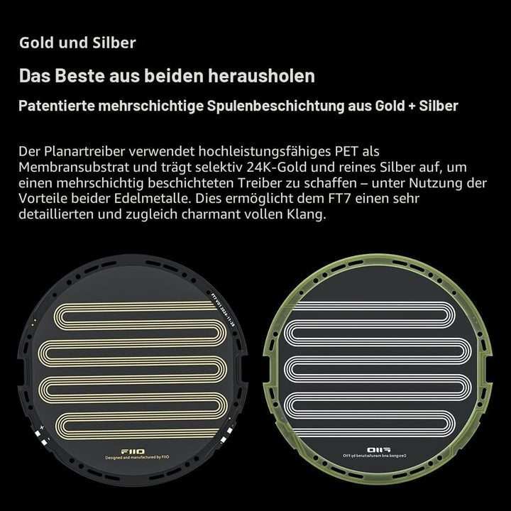 FiiO FT7 Flagship Over-Ear-Kopfhörer mit offener Rückseite