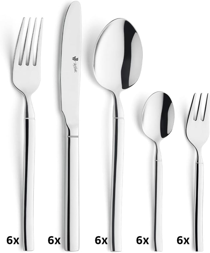 Paul Wirths BALI Besteck Set 6 Personen | pur und ausdrucksstark | stilvolle Designlinie | hochwerti