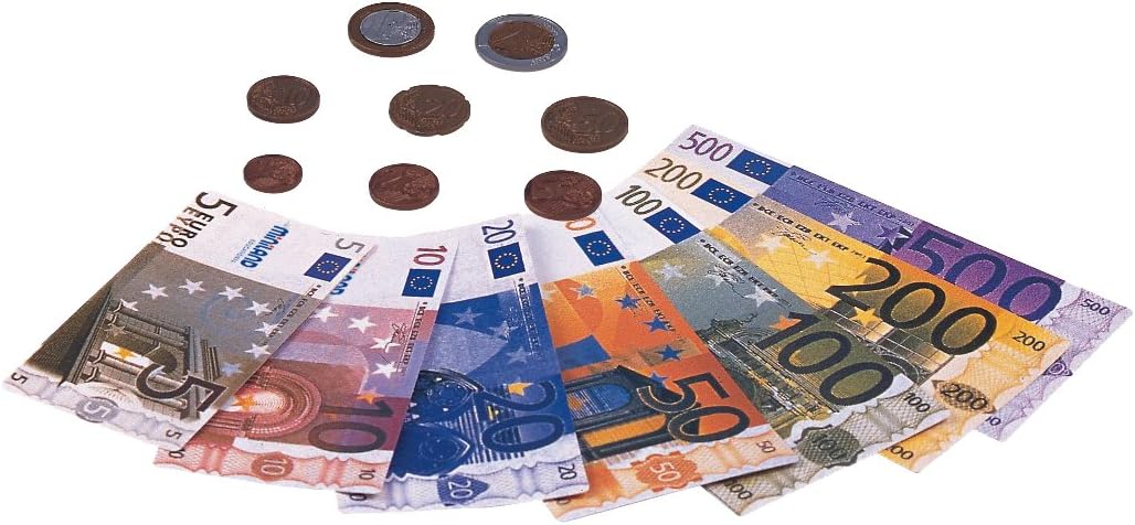Miniland 31908 - Euro-Set (28 Scheine und 80 Münzen)