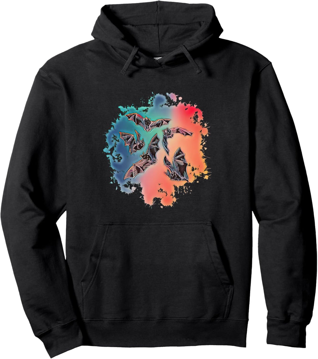 Fledermaus Motiv Nacht Vampir Halloween Flügel Fledermäuse Pullover Hoodie
