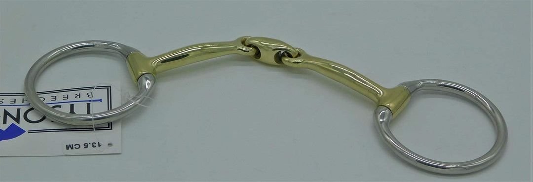 Olivenkopfgebiss Eggbut Olivenkof Gebiss 1 cm SCHMAL doppelt bebrochen anatomisch 12,5 13,5 14,5 15,