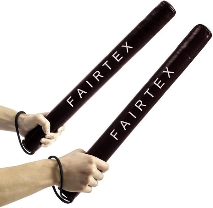 Fairtex BXS1 Leder-Boxstäbe für Boxen, Muay Thai, MMA Training Schwarz, Schwarz