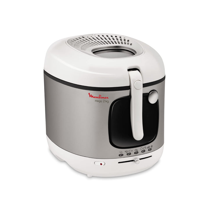 Moulinex AM4800 Mega 2kg Fritteuse | Fritteuse mit Öl | Anti-Geruchs-Filter | regelbare Temperatur |