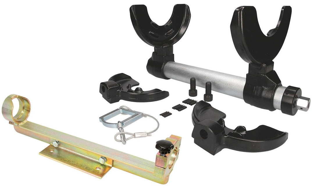KS Tools 500.8475 Universal Federspanner mit Fangseil und Schraubstockhalter