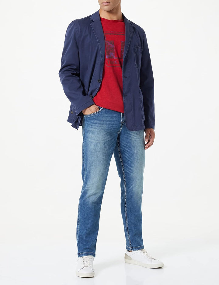 camel active Herren Lässiger Blazer, Night Blue