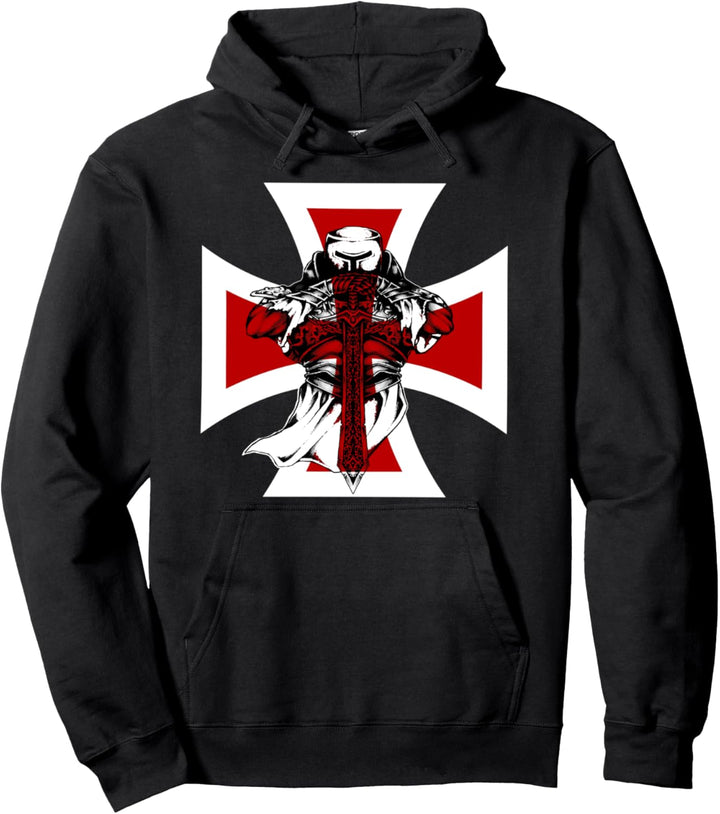 Kreuzritter, Tempelritter Crusader Ritter Templer Pullover Hoodie