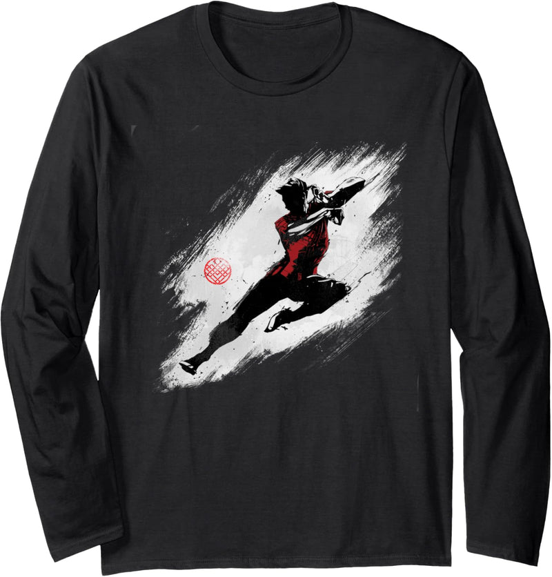 Marvel Shang-Chi and the Legend of the Ten Rings Ink Drawing Langarmshirt