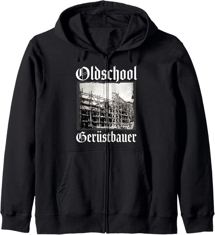 Oldschool Gerüstbauer Kapuzenjacke