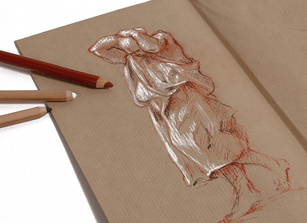 Clairefontaine 975005C Packung mit 25 Blatt Kraftpapier (120g, DIN A1, 59,4 x 84 cm, ideal für Kunst