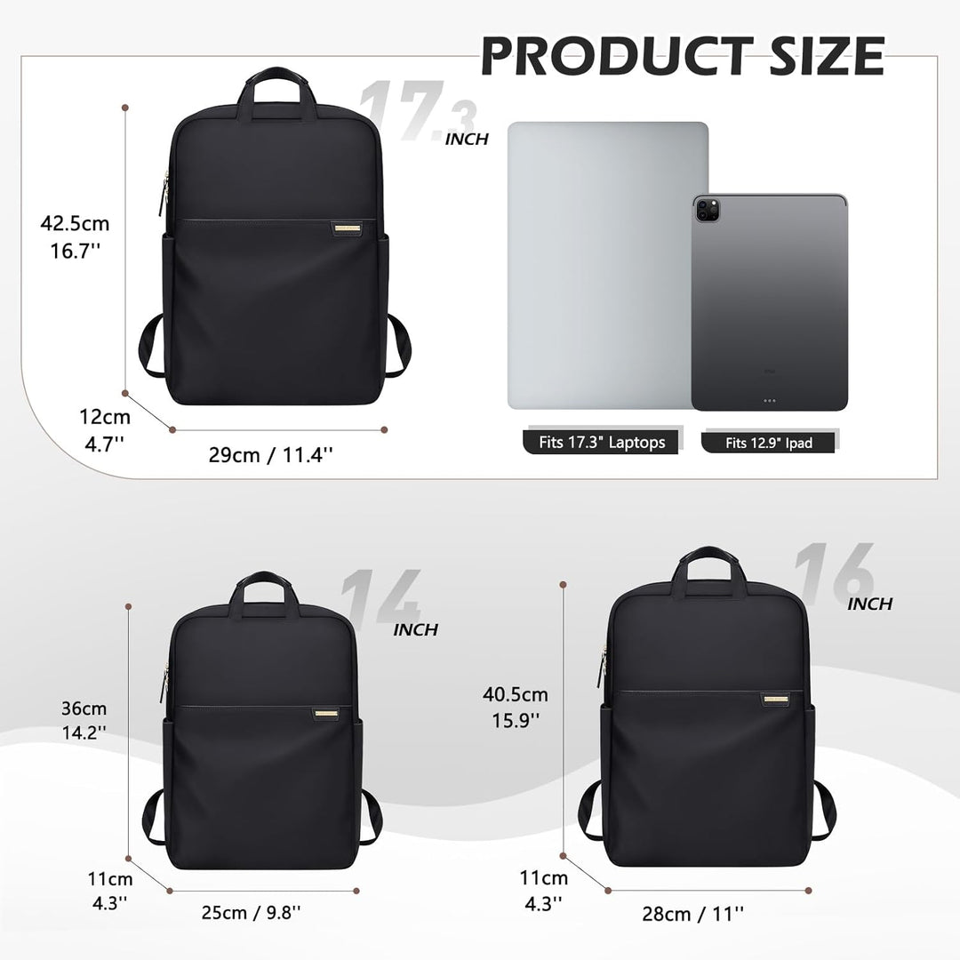 Handgepäck Rucksack, Reiserucksack Damen Herren, 18L Rucksack Flugzeug, Gross Laptop Rucksack 17.3 Z