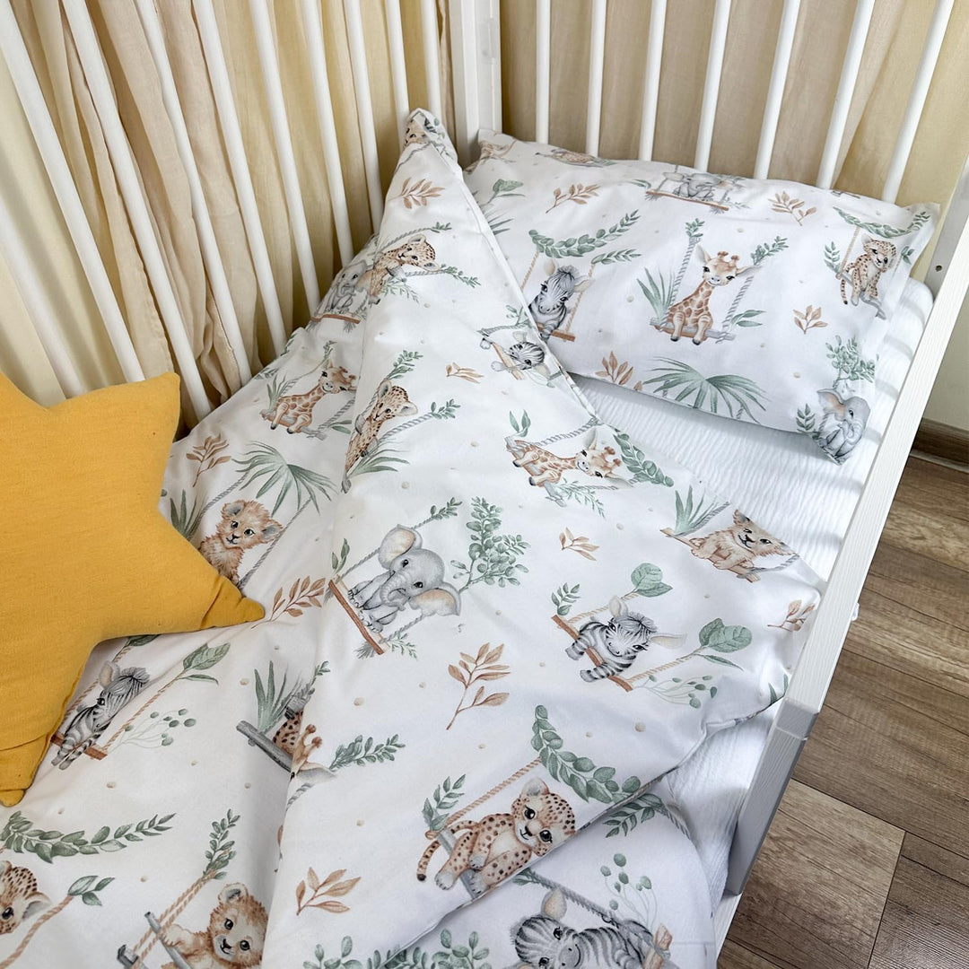 Kinderbettwäsche 100x135 + 40x60 | 100% Baumwolle Weiche & Farbenfrohe Bettwäsche für Babys | Mädche