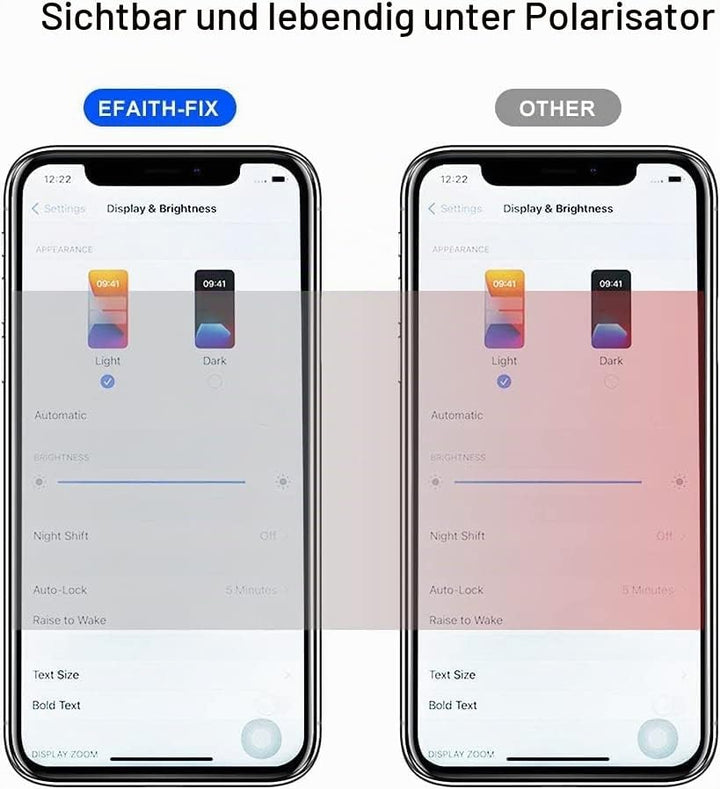 EFAITH für iPhone XR Display LCD Ersatz Bildschirm Volle HD 3D Touch Digitizer Montage Glas Touchscr