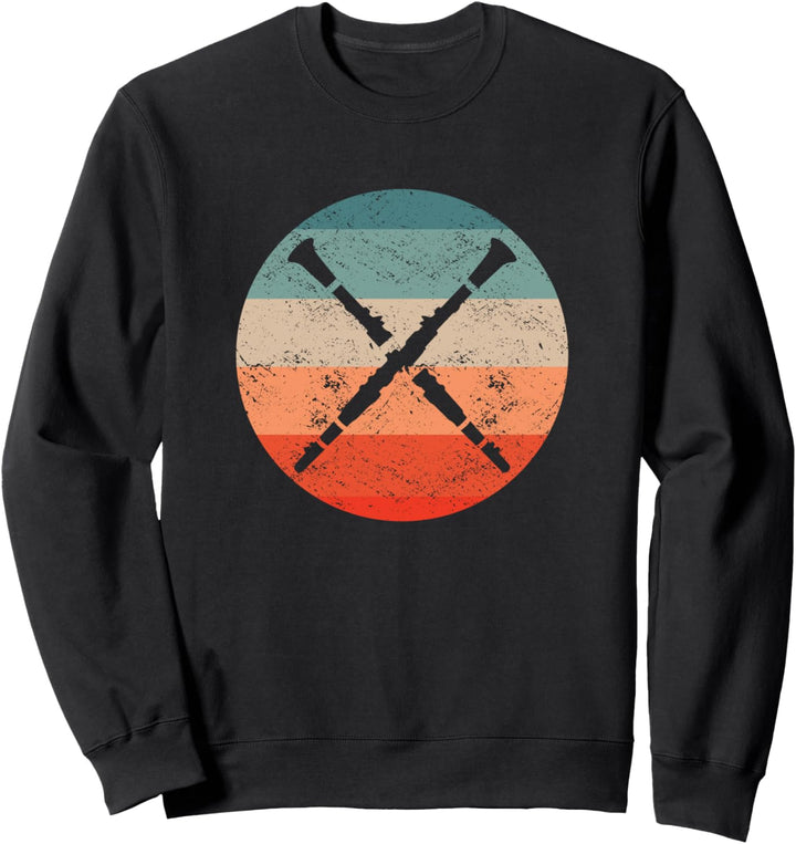 Vintage Klarinettist Blasmusik Orchester - Retro Klarinette Sweatshirt