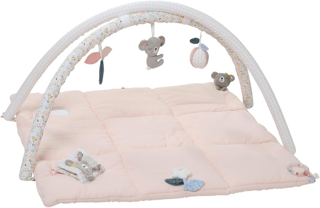 Vertbaudet Activity-Decke mit Spielbögen,Kleiner Löwe, Tansania rosa/Koala ONE Size Rosa/Koala Einhe