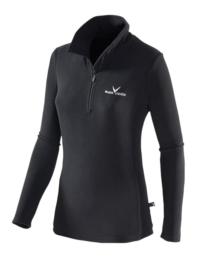Black Crevice Damen Fleece-Skirolli I Ski-Pullover für Damen Grössen I Damen-Funktionsshirt I Damen