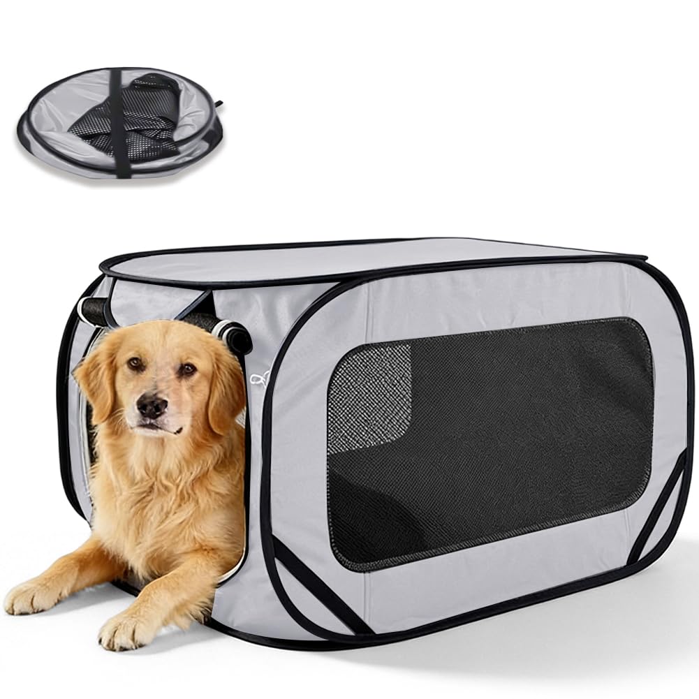 Faltbare Hundebox & Transportbox für Katze, Hundetransportbox Hundebox Faltbar, Katzentragetasche, 9