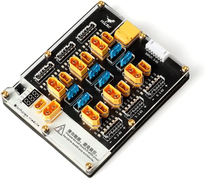 HGLRC Thor 6 Port Lipo Akku Balance Ladegerät Board Pro 40A XT60 XT30 Stecker 2-6S Integriert mit Li