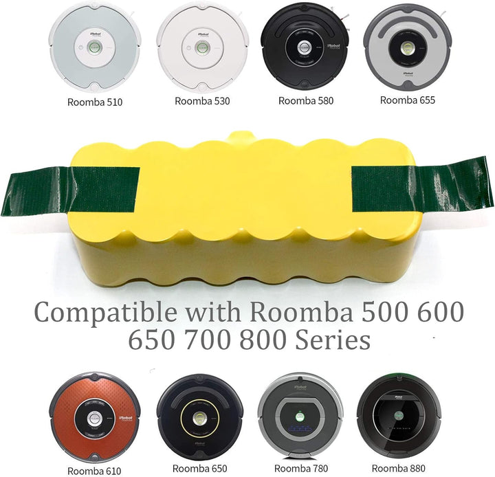 14,4 V 4 Ah NI-MH Akku Ersatz für iRobot Roomba Serie 500 600 700 800 R3 4419696/Roboter Staubsauger
