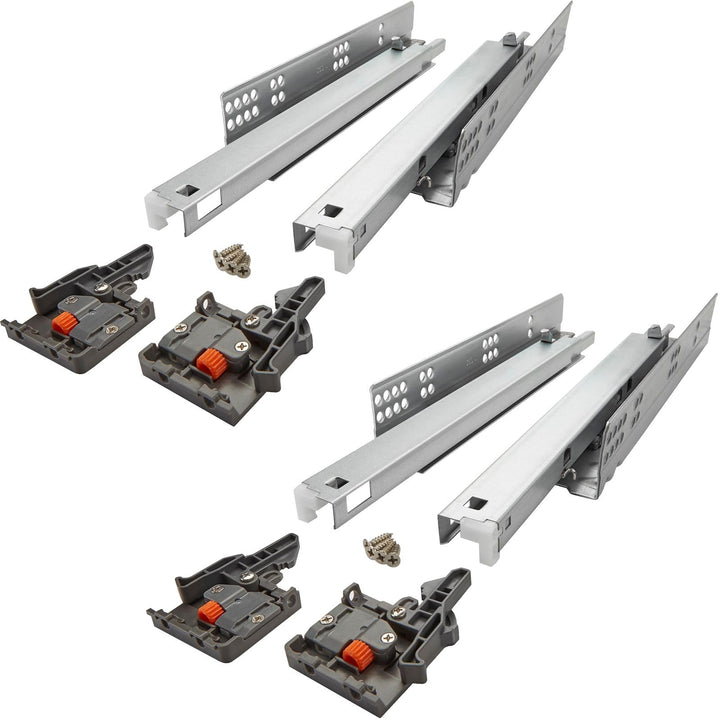SOTECH 1 Paar FullSlide Vollauszüge UV2-35-K1D-L300-SC für Holzschublade 300 mm Schubladenschienen b