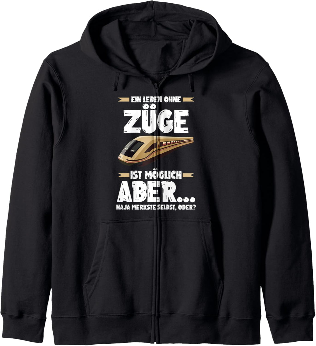 Eisenbahn Modelleisenbahn Zug Lokführer Kapuzenjacke