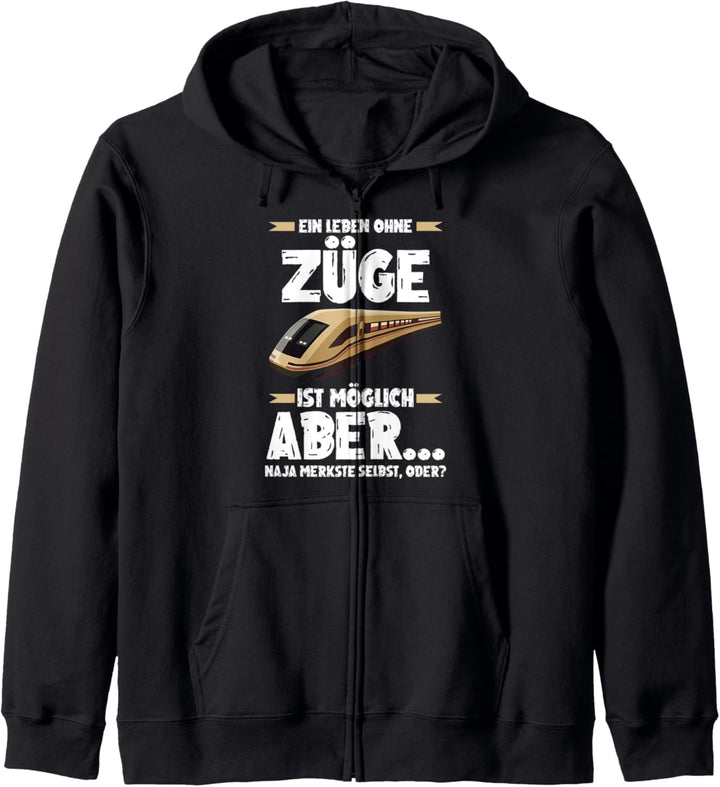 Eisenbahn Modelleisenbahn Zug Lokführer Kapuzenjacke