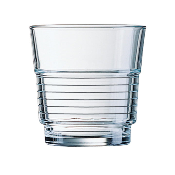 Arcoroc ARC 58055 Spirale Trinkglas, Wasserglas, Saftglas, 200ml, Glas, transparent, 6 Stück 6 Stück